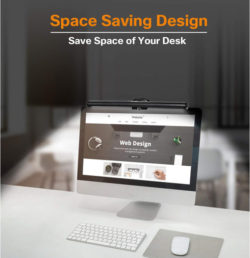 Monitor Light, Screen Light Bar Computer e-Reading LED Task Lamp, 3 Color Modes, 10 Brightness, USB Powered Monitor Lamp