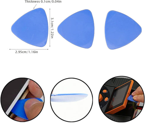 Electronics Repair Tool, Multifunctional Plastic Spudger Triangular Sheet for Tablets, Laptops, Cameras, Glasses