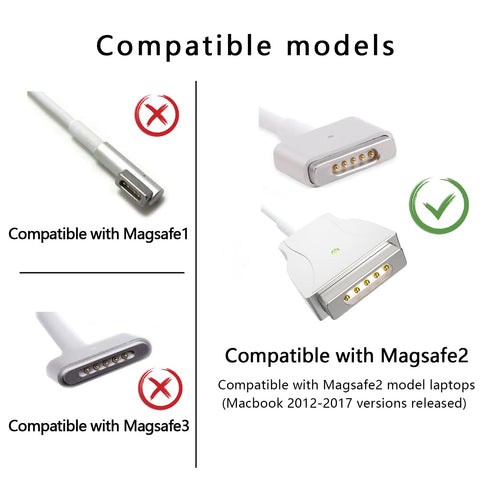 Type C to Second-Generation Magnetic Charging Cable Compatible with MacBook 2012-2017 - 1.8m - White