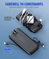UYAYOHU Portable Charger 15000mAh, Fast Charging Battery Pack with Built-in AC Wall Plug and 2 Output Cables, LED