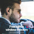 ASHATA Bluetooth 5.2 Headset, Hands Free Ear Hook Wireless Headphone, Waterproof Ultralight for Sport Driving