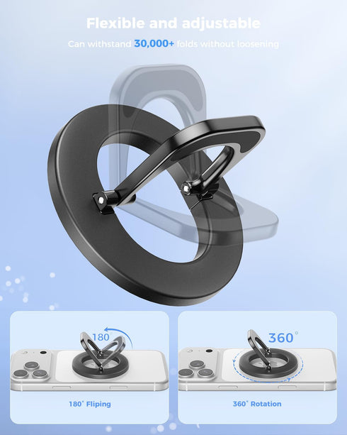 SUPERONE 360 17 16 15 14 13 12, Magnetic Phone Ring for MagSafe, Rotation Magnetic Phone Grip Ring Holder