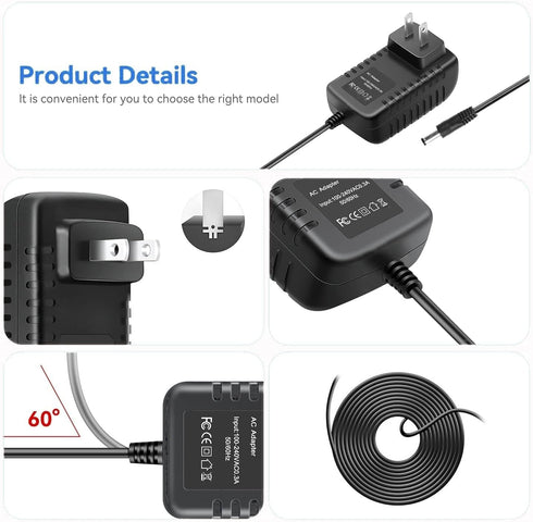 Latskrpk 30000 31000 32000 32004 32042 32043 AC/DC Adapter Replacement for Levana Lila Digital Video Baby Monitor Power