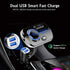 Bluetooth 5.0 FM Transmitter for Car, Wireless FM Radio Adapter with Dual USB Ports