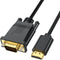 URELEGAN HDMI to VGA Cable 6 Feet, Uni-Directional Computer HDMI to VGA Monitor