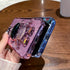 Astronaut iPhone 12 Case - Pink Kickstand Cover with Camera Protector & Folding Bracket - Pink Bumper & Back.