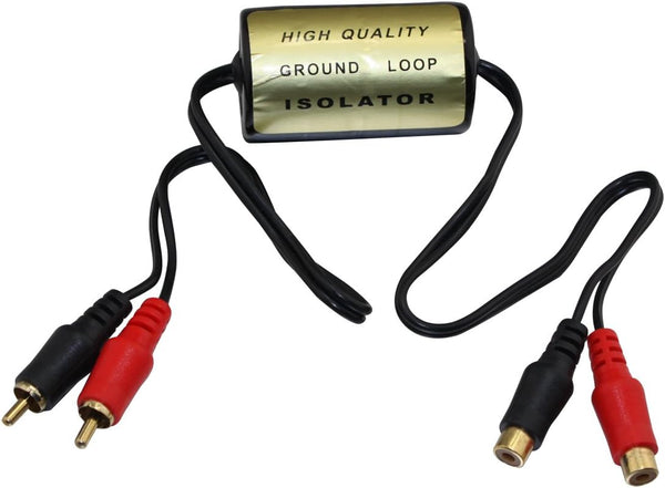 Ground Loop Noise Isolator, Amplifier Noise Filter for Car Audio Home Stereo,