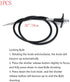 28"(70cm) Bulb-Lock Threaded Release Cable Vibration-Free Black Shutter Release Cable Shutter Release Cable