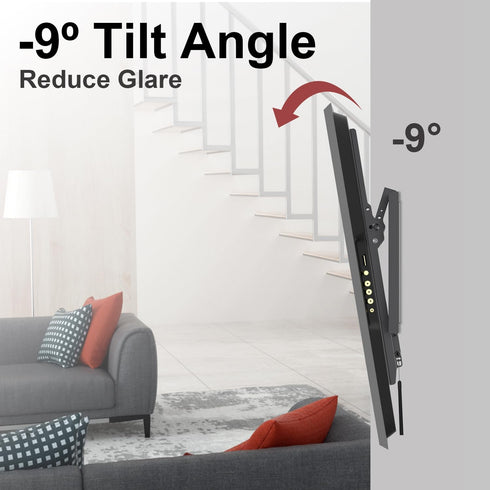 UL Listed Tilting Low Profile TV Wall Mount - Holds Most 26-60 Inch TVs Up to 99 lbs, Max VESA 400x400mm