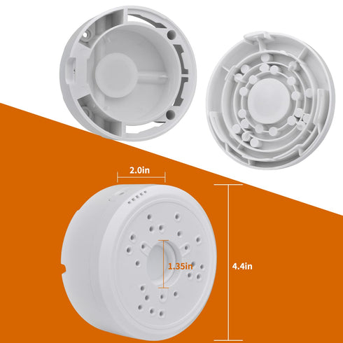 Universal Junction box for Bullet security camera, Plastic Waterproof Junction Box Mount Bracket, Indoor/Outdoor Wall Ceiling Mount Hide Cable Junction Base Boxes for Arlo Solar Panel and Reolink Solar Panel (2pcs)