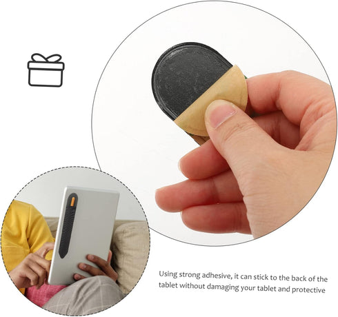 5pcs Adhesive Pen Cap Stylus Sleeve, Protective Pouch Compatible with Pencil Holder Elastic Stylus Pocket