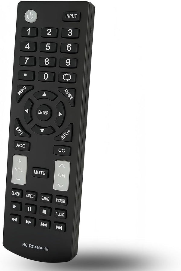 Replacement Remote NS-RC4NA-18 for Insignia TV Models NS-32D311NA17, NS-40D420NA18, NS-49D420NA18, NS-55D420NA18