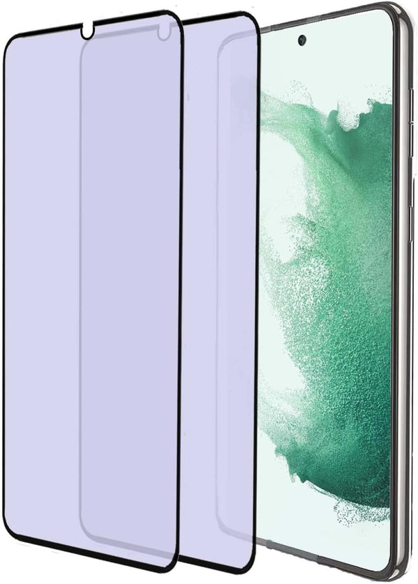 2 Pack Anti Blue Light Tempered Glass Screen Protector for Samsung Galaxy S22 Plus / S22+, 9H Hardness, Blue Light