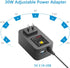 SHNITPWR 30W Universal Power Supply, Adjustable AC/DC Adapter, 3V to 12V, 100V-240V AC to DC Converter with 14 Tips