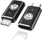 MoKo Lightning Female to USB C Male Adapter 2Pack, Lightning USB C Adaptor for iPhone 15/16 Pro/Max, Galaxy S24