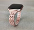 Bands Compatible with Fitbit Versa 2/Versa Lite/Versa, Women Replacement Metal Rhinestone Bracelet, Rose Gold