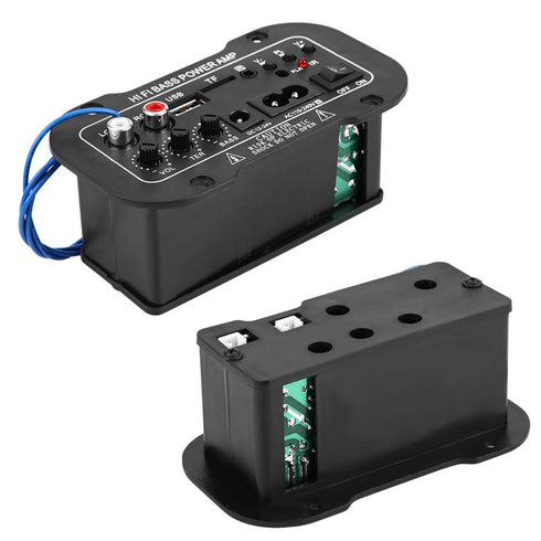 Qiilu Bluetooth HiFi Amplifier, 5 Inch Auto Car Digital Amplifier, HiFi Bass, High Power Stereo Audio AMP
