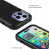 iPhone 14 Pro Max Case - Heavy Duty Shockproof Cover with Glass Screen & Camera Lens Protectors (Black)