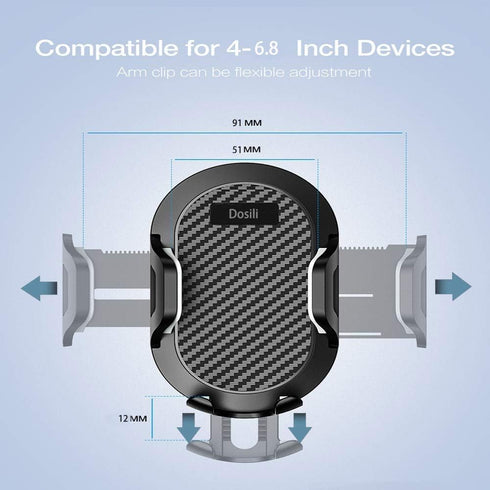 Cell Phone Vehicle Mount, 2 in 1 Dashboard Beanbag Friction Mount for iPhone Android Smartphones