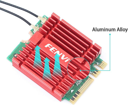 Mini AX210NGW WiFi Card, WiFi 6E M.2 2230 NGFF Desktop Kit with Wireless BT 5.3 Network Adapter for PC Windows 11/10
