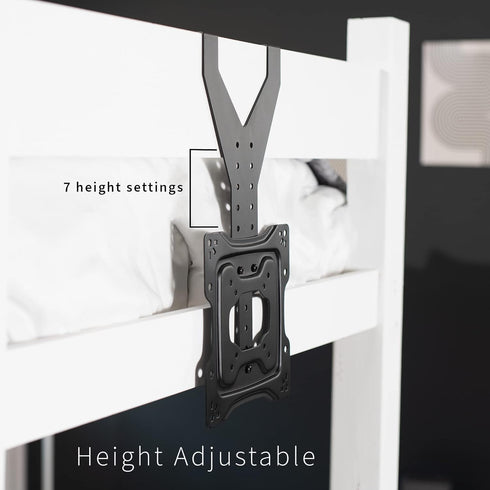 VIVO TV Hanger Bracket for 24 to 55 inch Flat and Curved Screens, Max VESA 400x400, Black, Height Adjustable Cross Bar