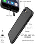 Waterproof Case for iPhone SE 2020, iPhone 8/7 Cover with Screen Protector, Shockproof Snowproof Case (Black)