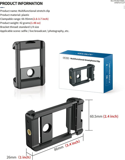 17 mm Thread Lens Adapter, Telephoto Lens Phone Mount, Sturdy and Wear-Resistant Holder for All Lens with 17mm Thread