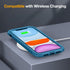 Miracase Glass Series Case for iPhone 11, Full-Body Rugged Bumper with Built-in Tempered Glass Protector