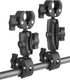 Super Clamp Double Camera Clamp, 7.28"/18.5cm & 8.86"/22.5cm Double Super Clamp Magic Arm, Motorcycle Bike Handlebar