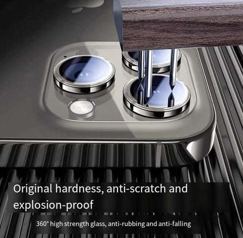 thexxa 15 Back Camera Glass Lens Replacement for iPhone Pro Max with Pre-Installed Adhesive and Repair Tool Kit