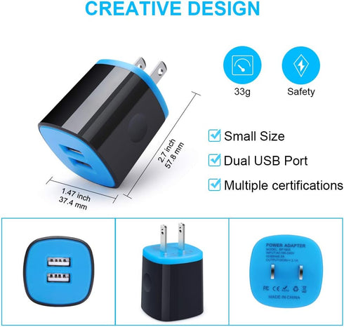 USB C Car Charger for Google Pixel 8a/8/8 Pro/7a/7/7 Pro, Samsung Galaxy S24 S23 S22 A10e, Fast Charging Adapter
