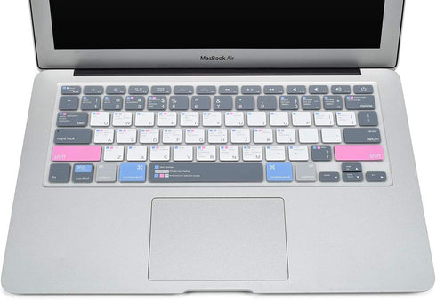 CaseBuy MAC OS Shortcut Keyboard Cover for Old MacBook Air 13" A1466 A1369 & MacBook Pro 13" & 15"