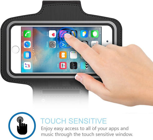MMOBIEL Arm Phone Holder for Running - Compatible with iPhone 15/14/13 Mini/12 Mini/SE 2020/8/7/6