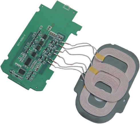 Taidacent Three Coils Wireless Charger PCBA QI Standard, DIY High Power 9V1.5A Wireless Charging Transmitter Module