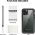 Lanhiem iPhone 11 Pro Max Case, IP68 Waterproof Dustproof with Built-in Screen Protector, Heavy Duty Clear Back