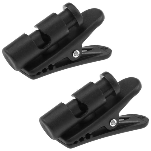 2PCS Large Rotatable Headphone Clips, Portable Earphone Cable Clips for Mobile Phone and Walkie-Talkie