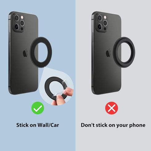 Nillkin Magsafe Wall Mount Magnetic Shower Phone Holder, 2 Pack for iPhone 15/14/13/12 Pro Max, Black