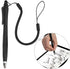2 Pcs Portable Spring Rope Stylus Pen, Scratch Proof Pen with Stylus Tip Touch Pen for Touchscreen, Stylus Pen for Touch Screens Touch Pen for Drawing, Sketching and Note-Taking(Black)