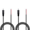 Pixelman 18AWG 3.3ft Heavy Gauge Speaker Wire, RCA Adapter Plug to Bare Wire, 2 Pcs