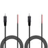 Pixelman 18AWG 3.3ft Heavy Gauge Speaker Wire, RCA Adapter Plug to Bare Wire, 2 Pcs