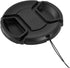 2 Pack 52mm Front Lens Cap - Center Pinch, Compatible with Nikon DSLR 18-55mm/55-200mm, D3200 D3100 D5000 D90