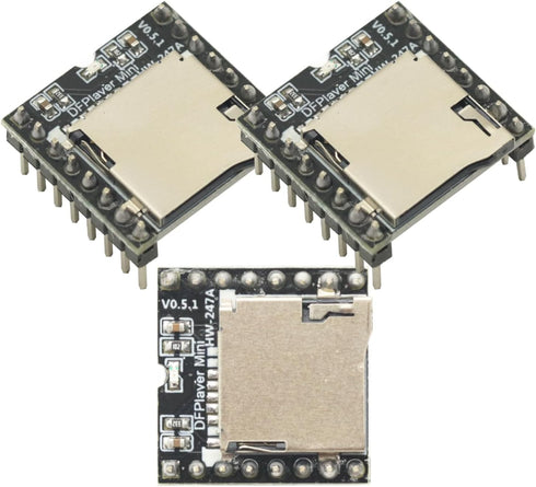 GODIYMODULES 3pcs Mini mp3 Player U Disk TF Card Mini MP3 Player Audio