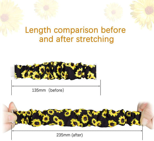 Compatible with Mindrose Smart Watch Bands, Fabric Elastic Scrunchie Elastic Watch Band Women Cute Replacement Straps Compatible with Mindrose H80 1.47 inch Smart Watch Fitness Tracker