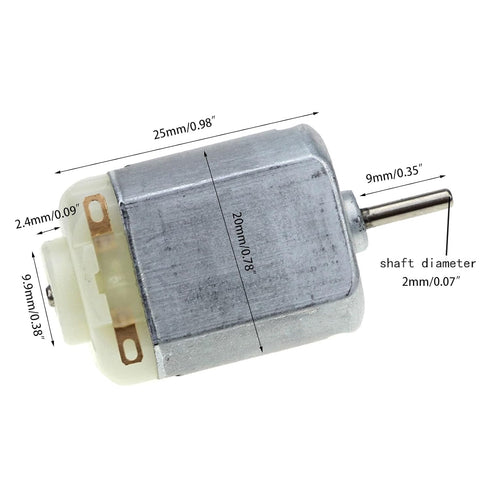 Yhplxyuus 1V-6V 130 Small Motor Highly Speed Toy Car Hobbies Replacement Remotely Control Toy Motor Accessories