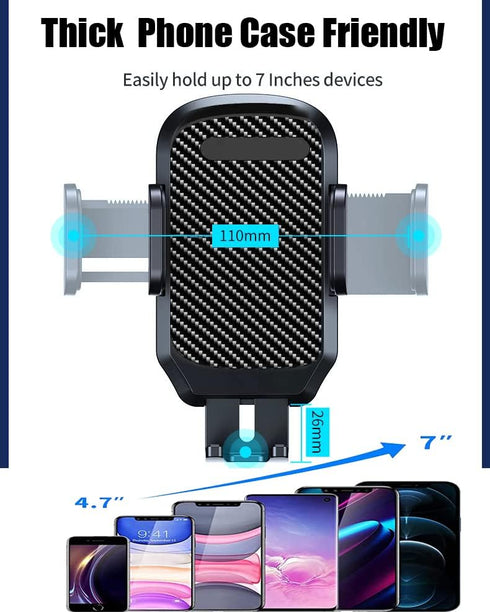 Military Grade Car Phone Holder Mount | Adjustable Gooseneck for Truck Dashboard Windshield Vent