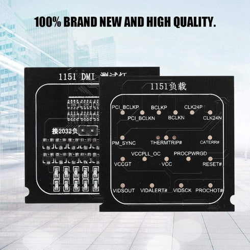 CPU Interface Motherboard Test Card, 2 in 1 Loading Board with LED Indicator for Intel