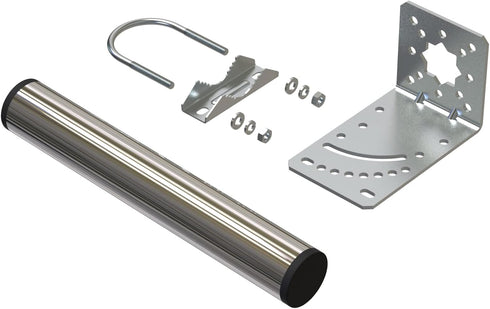 1.5" Diameter Antenna Mount Pole Bracket to Wall for Outside Antenna Weather Station 10" Length Universal Antenna Mast Mounting Pole Clamp Adjustable Angle