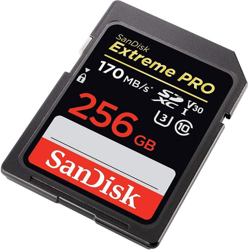 SanDisk Extreme Pro 256GB SDXC Card Bundle with (1) Everything But Stromboli 3.0 Reader for Canon EOS R5, R6 Class 10