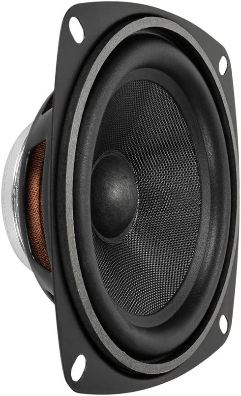 PRV AUDIO 4" Full-Range Neodymium Speaker, 4MR60-NDY-4 PRO Audio Midrange, 60 Watts, 4 Ohm, Compact Driver