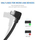 YQMAJIM Dash Cam Power Cord, 10Ft Micro USB Mirror Camera Charger Cable with Magnetic Ring